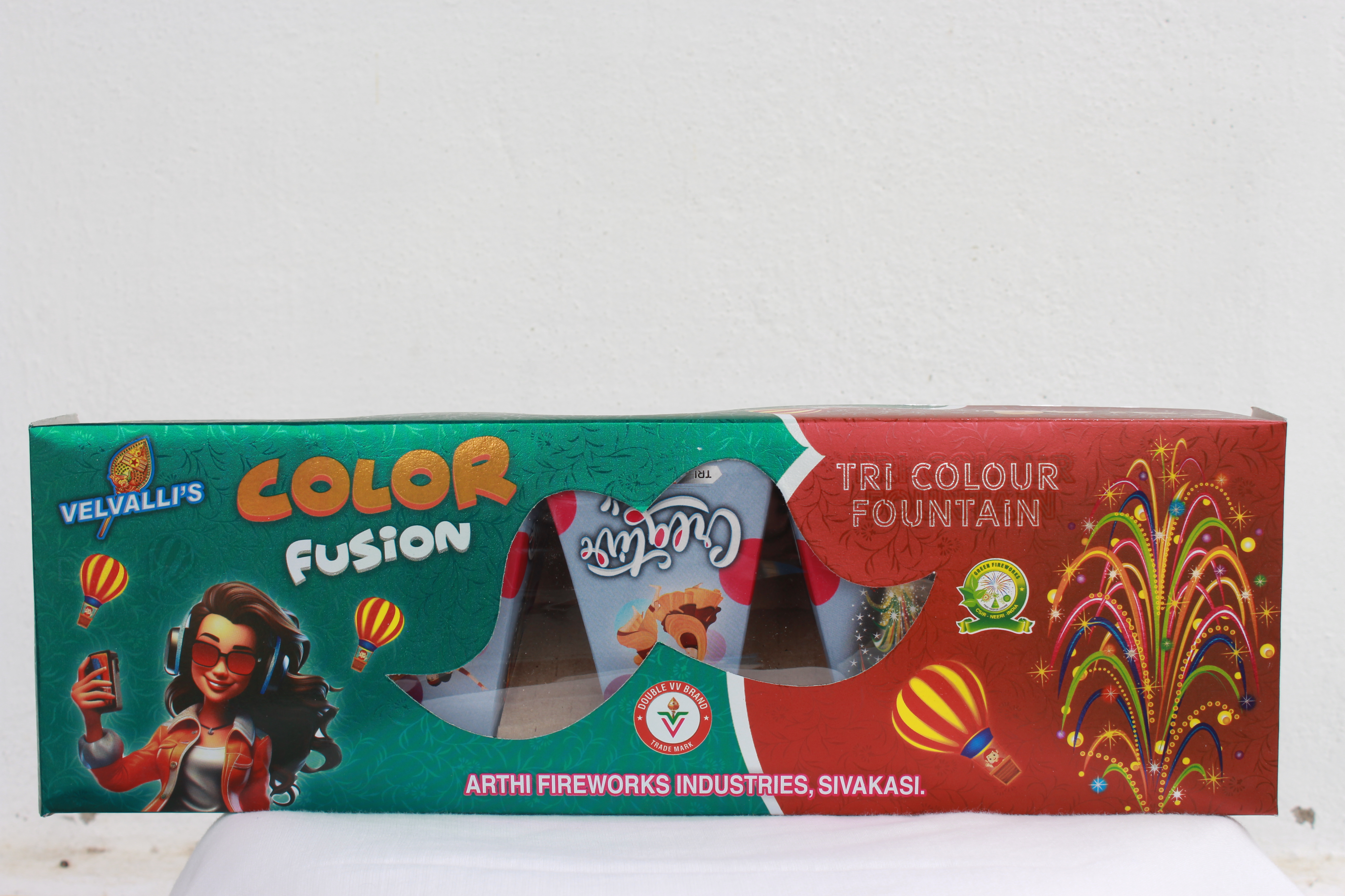 Tri Colour Fountain (5 Pcs)